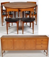 Lot 1133 - Nathan Furniture: a teak dining suite, to...