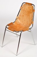 Lot 1183 - 1970's British design: a chrome and leather...