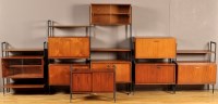 Lot 1245 - Avalon: five mid 20th Century teak modular...