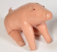 Lot 1249 - A stuffed leather pig, possibly by Omersa for...