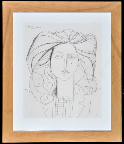 Lot 1262 - After Pablo Picasso ''Tete D'une Jeaune Femme''...