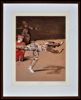 Lot 1293 - Ruskin Spear, CBE, RA ''At the circus'',...