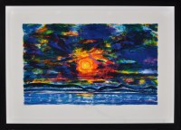 Lot 1295 - John Houston ''Sunset over Fife'', signed,...