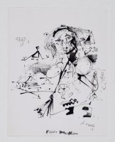 Lot 1323 - Antoni Sulek ''Figure with a broom'', signed,...