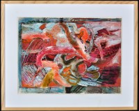 Lot 1345 - Decia Morris Abstract composition, signed,...