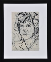 Lot 1350 - Robert Oscar Lenkiewicz Portrait of a girl...