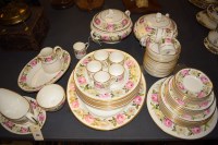 Lot 917 - Royal Worcester 'Rose' pattern part dinner and...