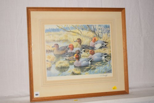 Lot 991 - A colour etching by Charles Frederick...